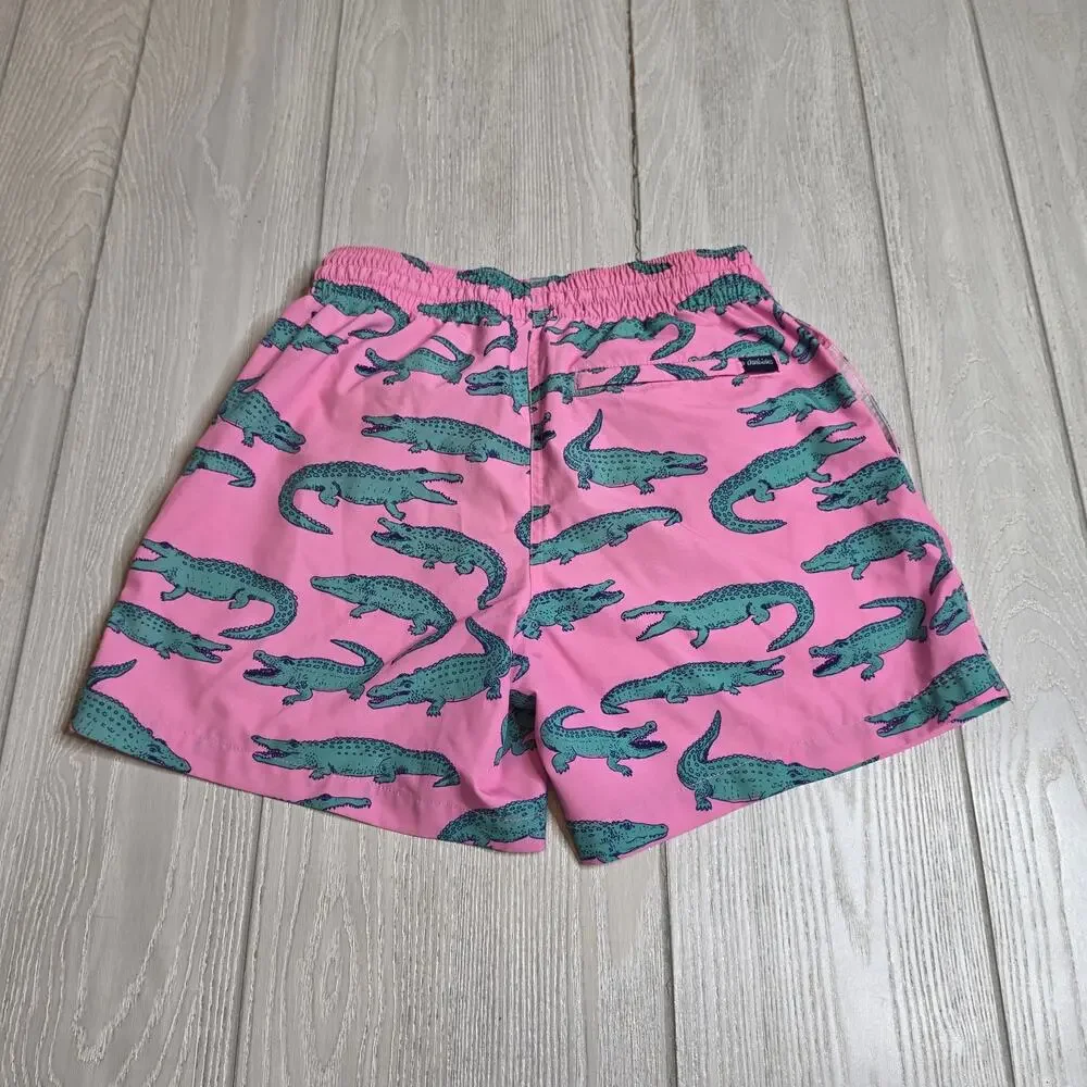 Chubbies The Glades Pink Alligator Print 5.5